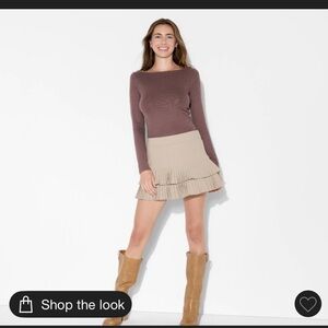 Wild Fable slim fit long sleeve round neck top